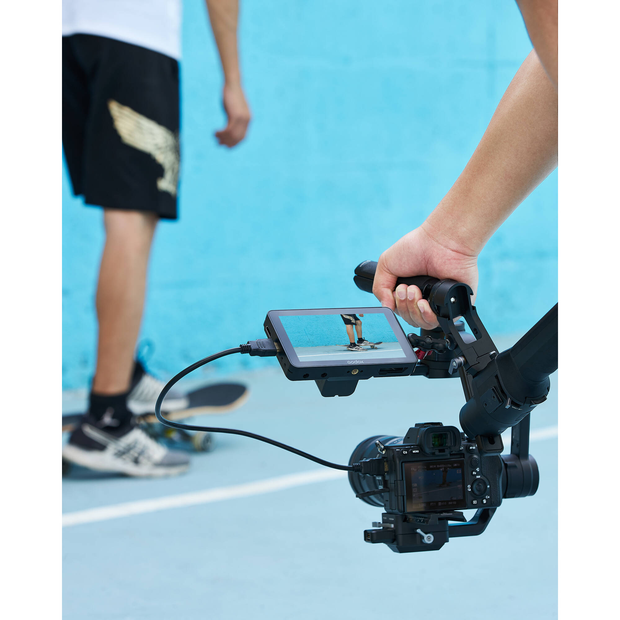 Godox GM55 5.5" 4K HDMI Touchscreen On-Camera Monitor