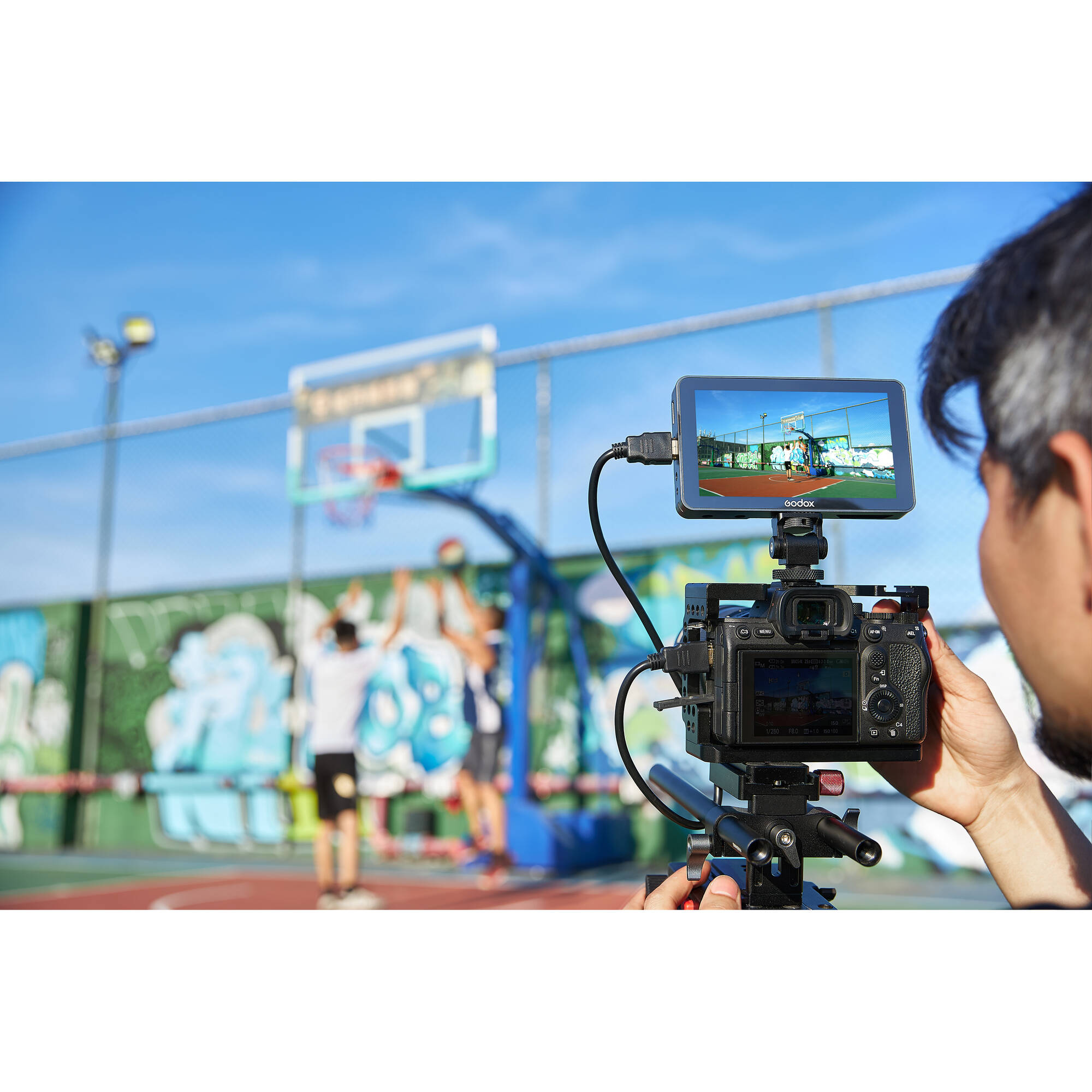 Godox GM55 5.5" 4K HDMI Touchscreen On-Camera Monitor