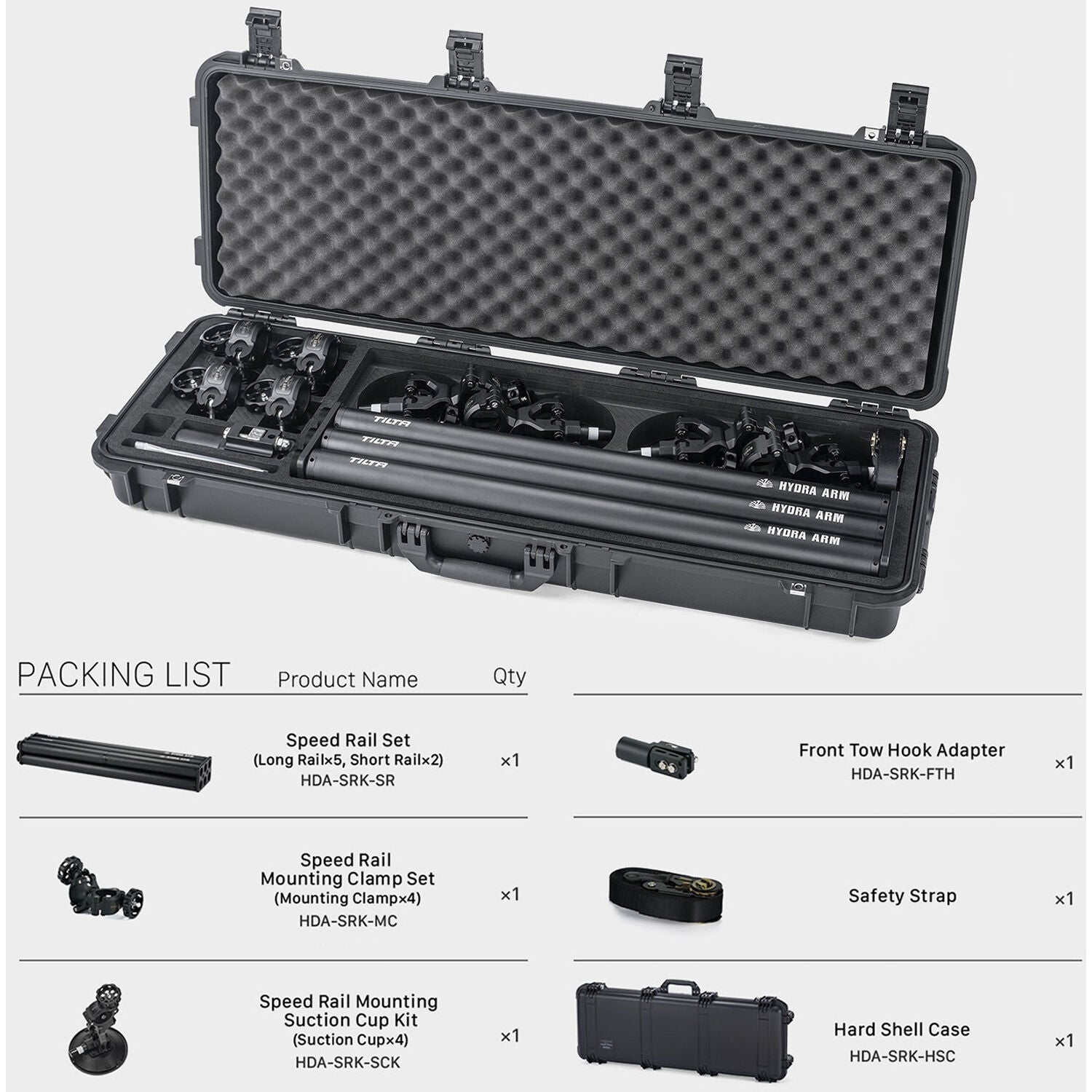 Tilta Speed Rail Car Mounting Kit HDA-SRK | ExcellentPhoto.ca