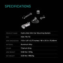 Tilta Hydra Alien Mini Car Mount Kit with Electronic Suction Cup (Titanium Gray)
