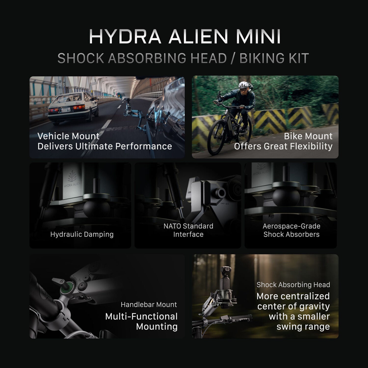 Tilta Hydra Alien Mini Biking Kit (Titanium Grey)
