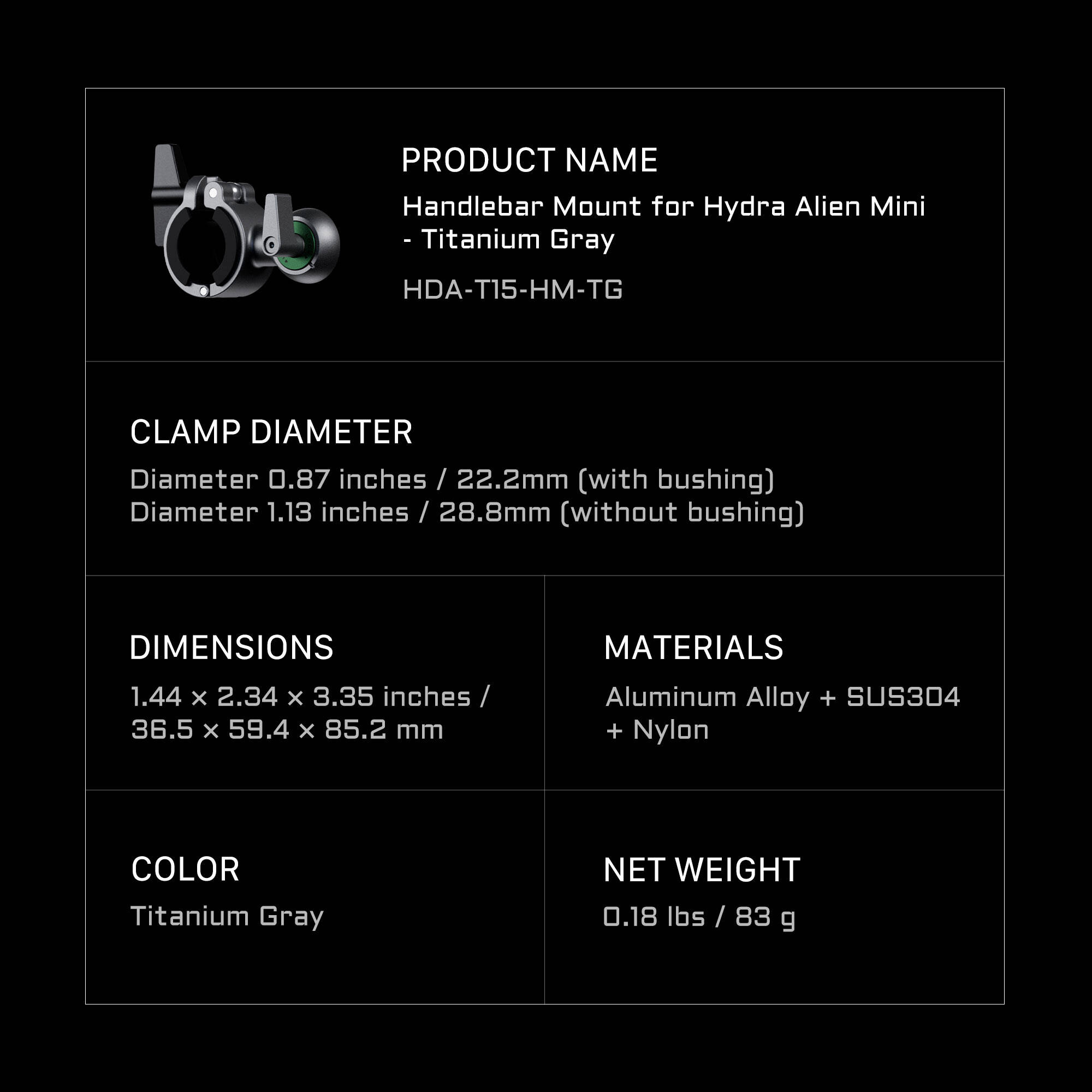 Tilta Hydra Alien Mini Master Kit (Forest Green)