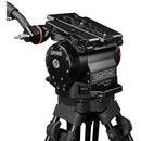 Cartoni Master 65 Head with Dovetail Plate and Two Telescopic Pan Handles