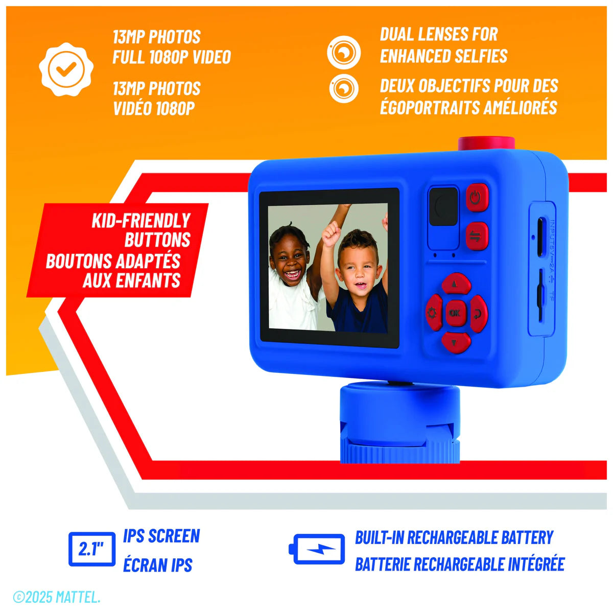 Caméra selfie pour enfants Hot Wheels Finish Line