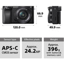 Sony a6100 Mirrorless Camera with 16-50mm f/3.5-5.6 II Lens