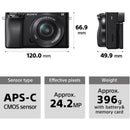 Sony a6100 Mirrorless Camera with 16-50mm f/3.5-5.6 II Lens - Open Box
