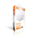 IQ USB PD 35W Charger mural de charge rapide, blanc, dents fixes