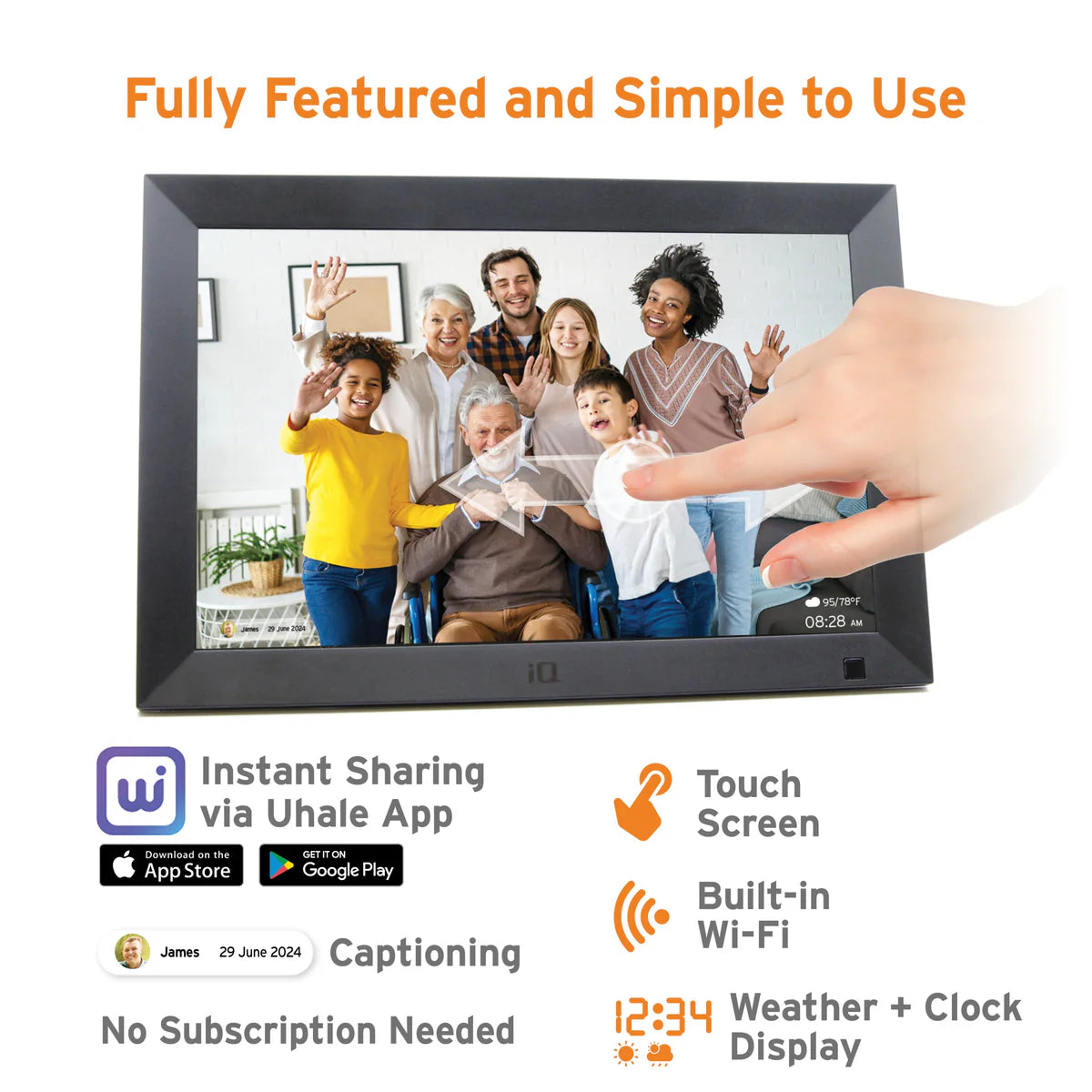 iQ Memory Lane 10.1" Smart Digital Picture Frame