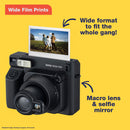 FUJIFILM instax WIDE 400 instant camera - Jet Black