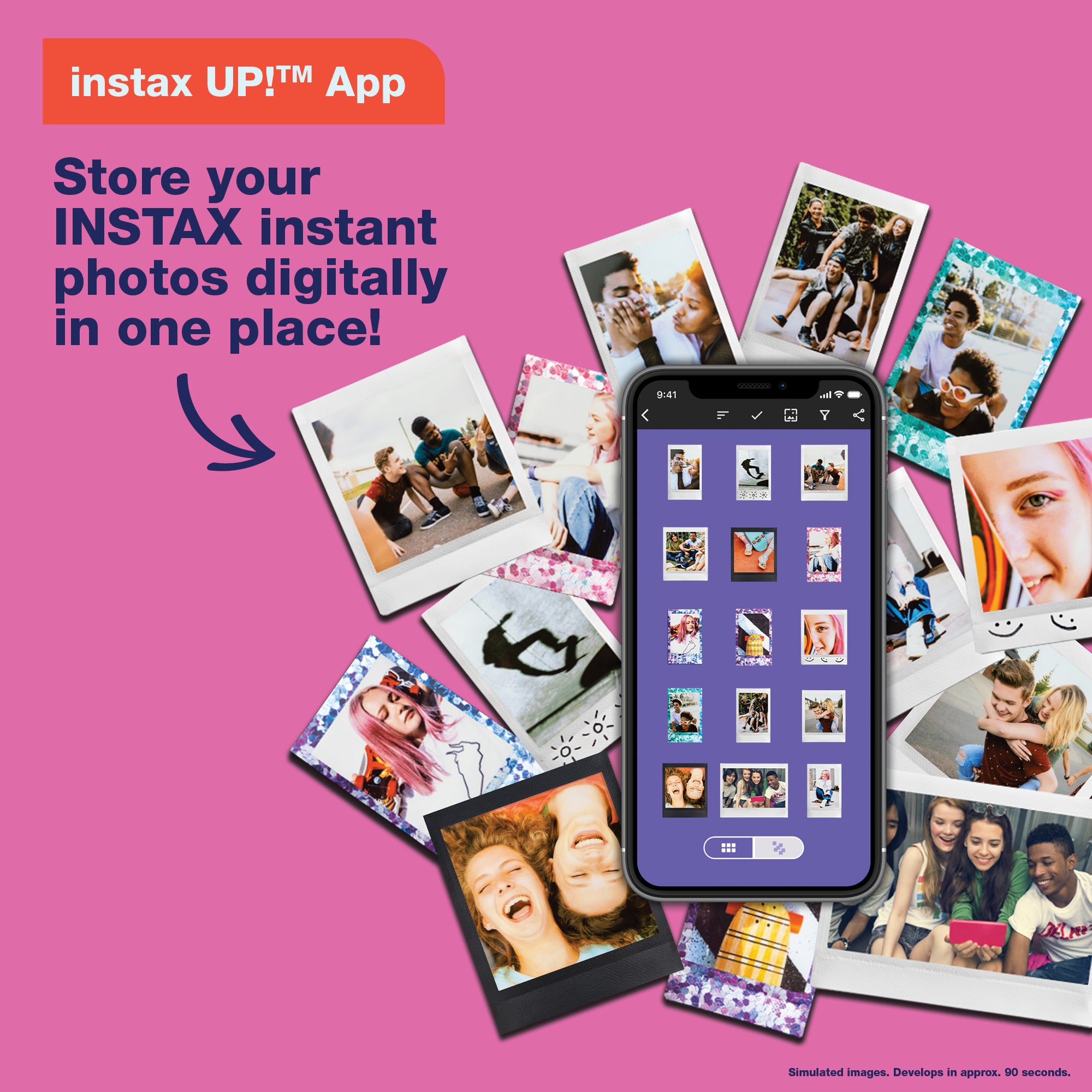 FUJIFILM instax WIDE 400 instant camera - Jet Black