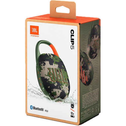 JBL Clip 5 Portable Waterproof Wireless Speaker (Squad)