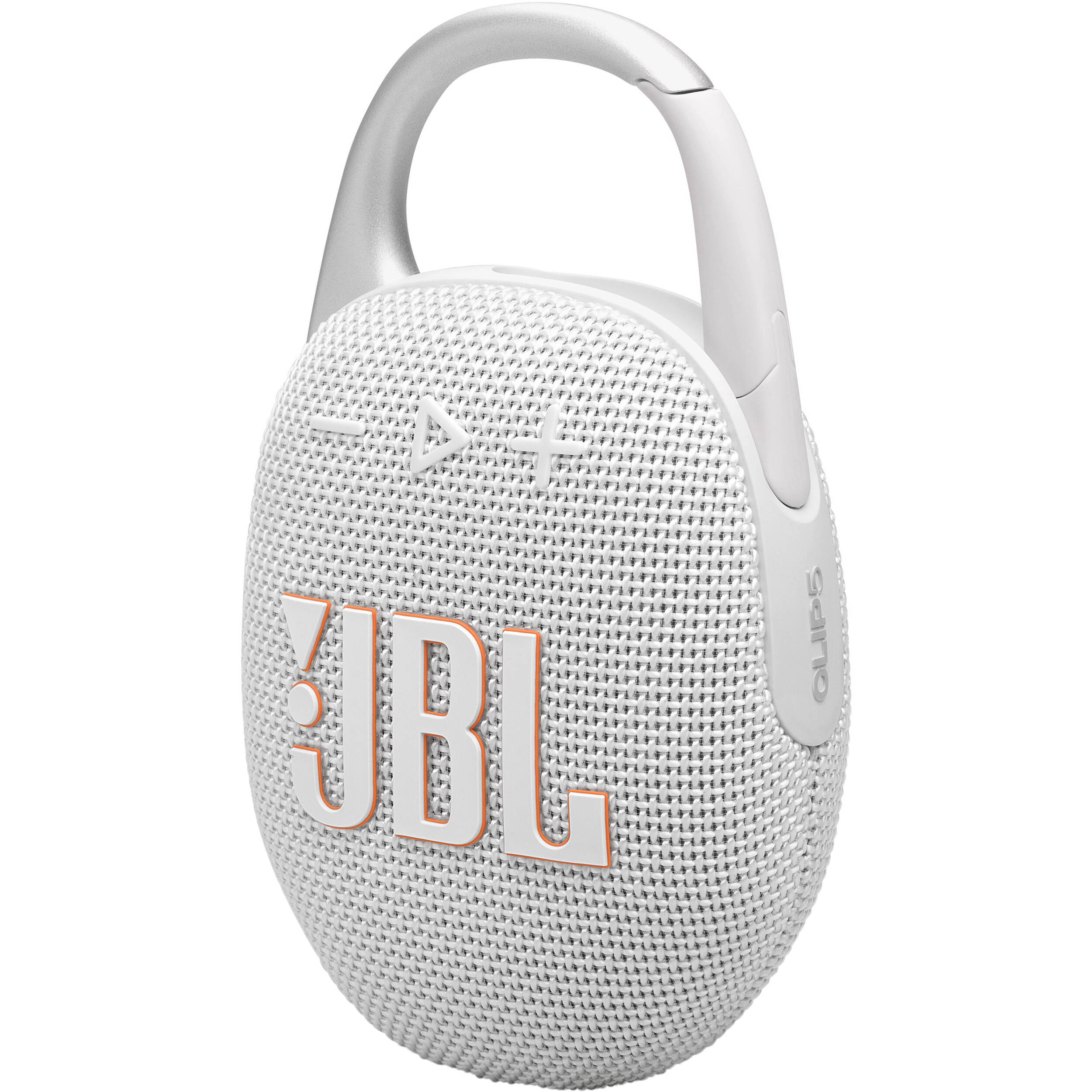 JBL Clip 5 Portable Waterproof Wireless Speaker (White) JBLCLIP5WHTAM