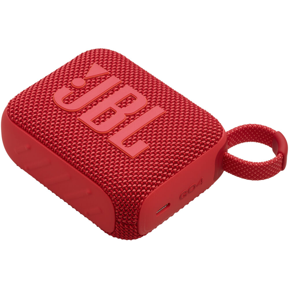 JBL Go 4 Portable Bluetooth Speaker (Red)