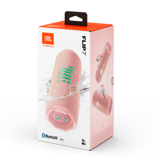 JBL Flip 7 Portable Waterproof Bluetooth Speaker (Pink)