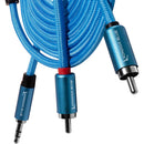 Kondor Blue Câble audio double RCA mâle vers mini TRS stéréo 3,5 mm 1,8 m
