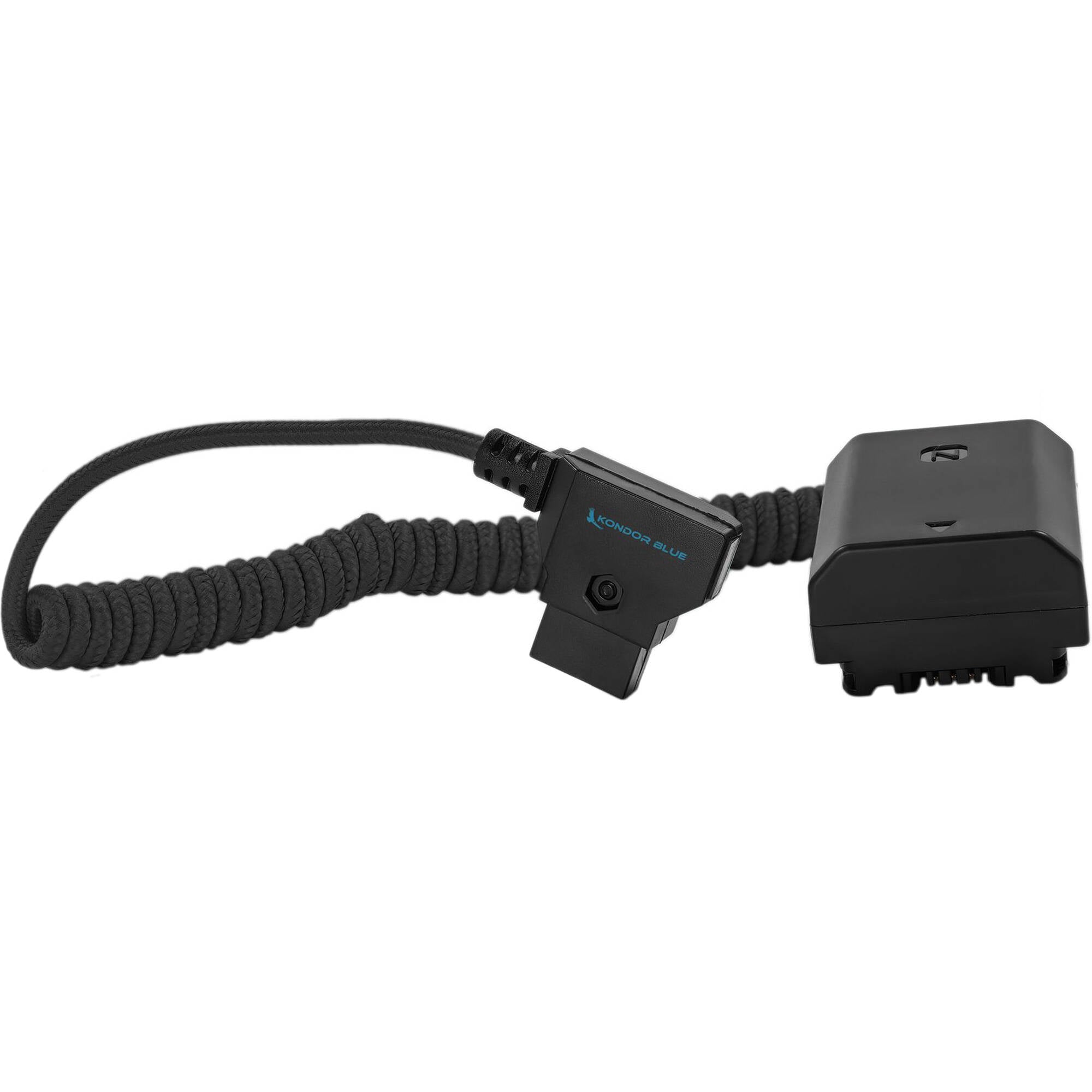 Kondor Blue D-Tap vers câble de batterie factice Sony A7SIII/A7IV NP-FZ100 (Raven Noir)