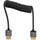 Kondor Blue Coiled Full HDMI Cable (12-24") - Black