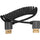 Kondor Blue RIGHT ANGLE FULL HDMI CABLE FOR ON-CAMERA MONITORS 12"-24" BRAIDED COILED (Raven Black)