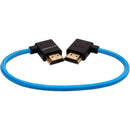 Kondor Blue 12” Right Angle to Left Angle Full HDMI Straight Cable (Kondor Blue)
