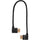 Kondor Blue 12” Right Angle to Left Angle Full HDMI Straight Cable (Raven Black)
