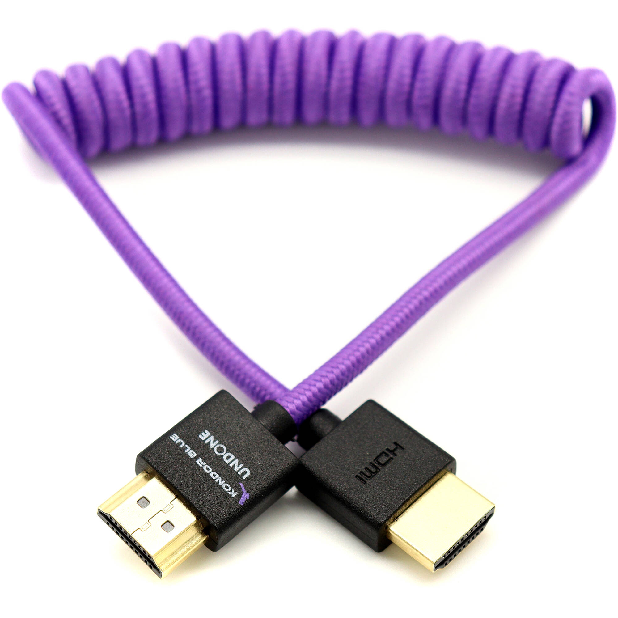 Kondor Blue Gerald Undone MK2 Full HDMI Cable 12"-24" Coiled (Purple)