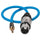 Kondor Blue 16" Femelle XLR vers 3,5 mm Mâle Mini TRS Bleu Tressé