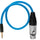 Kondor Blue 16" Femelle XLR vers 3,5 mm Mâle Mini TRS Bleu Tressé
