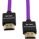 Kondor Blue Gerald Undone MK2 Full HDMI Straight Braided Cable (Purple)(18")