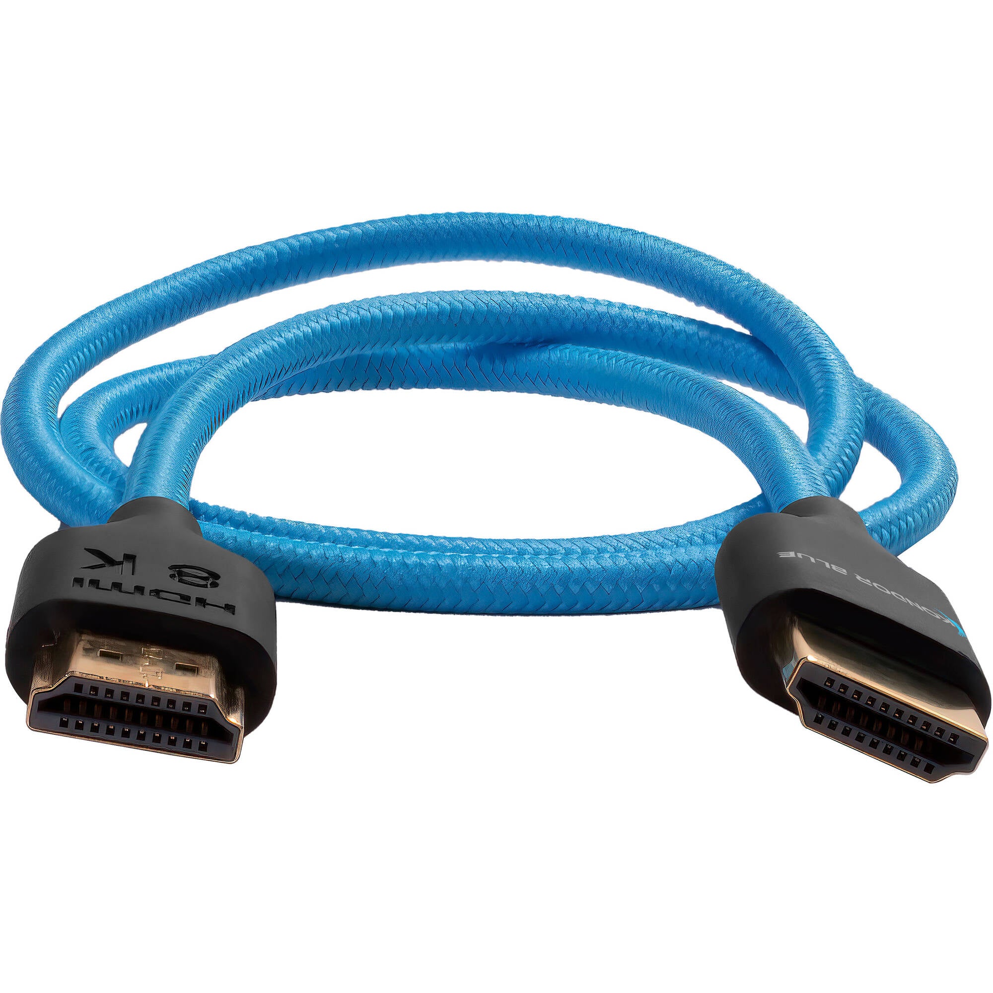 Kondor Blue 2 FT 4K HDMI 2.0 BRAIDED BLUE CABLE (Kondor Blue)(2 Feet)