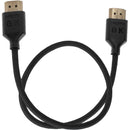Kondor Blue 8K HDMI 2.1 17" Braided Cable for on Camera Monitors (Raven Black)