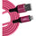 Kondor Blue iJustine Pink Lightning Cable for iPhone Charging & Sync USB-C & USB-A (1 Meter/3.3FT) (USB A)