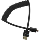 Kondor Blue Coiled Micro HDMI vers Full HDMI (12-24") (Raven Noir)