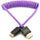 Kondor Blue Gerald Undone MK2 Câble mini HDMI vers HDMI complet 30,5 - 61 cm enroulé (violet)