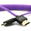 Kondor Blue Gerald Undone MK2 Câble mini HDMI vers HDMI complet 30,5 - 61 cm enroulé (violet)