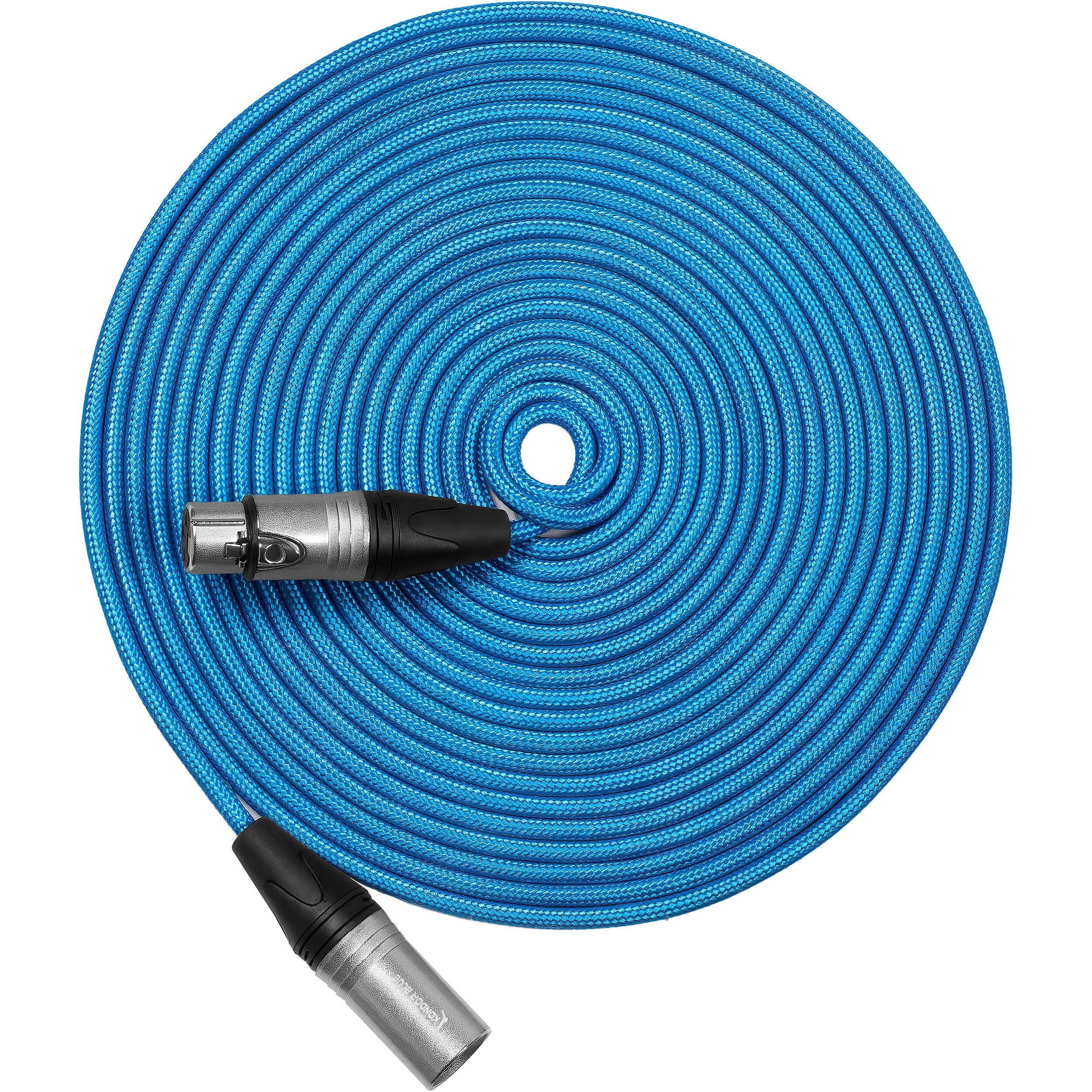 Kondor Blue Male XLR to Female XLR Audio Cable for Professional Balanced Sound (25 Feet)