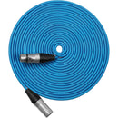 Kondor Blue Male XLR to Female XLR Audio Cable for Professional Balanced Sound (25 Feet)