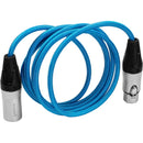 Kondor Blue Male XLR to Female XLR Audio Cable for Professional Balanced Sound (5 Feet)