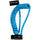 Kondor Blue 12-24" Coiled Low Profile Right Angle XLR Cable (Kondor Blue)