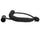 Kondor Blue 12-24" Coiled Low Profile Right Angle XLR Cable (Raven Black)