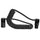 Kondor Blue 12-24" Coiled Low Profile Right Angle XLR Cable (Raven Black)