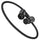 Kondor Blue 16” Straight Low Profile Right Angle XLR Cable (Raven Black)