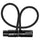 Kondor Blue 16” Straight Low Profile Right Angle XLR Cable (Raven Black)