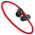Kondor Blue 16” Straight Low Profile Right Angle XLR Cable (Cardinal Red)