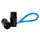 Kondor Blue 8” Straight Low Profile Right Angle XLR Cable (Kondor Blue)