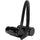 Kondor Blue 8” Straight Low Profile Right Angle XLR Cable (Raven Black)