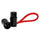 Kondor Blue 8” Straight Low Profile Right Angle XLR Cable (Cardinal Red)