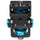 Kondor Support de moniteur inclinable et pivotant bleu avec broche Arri (panoramique/inclinaison) (Raven Noir)
