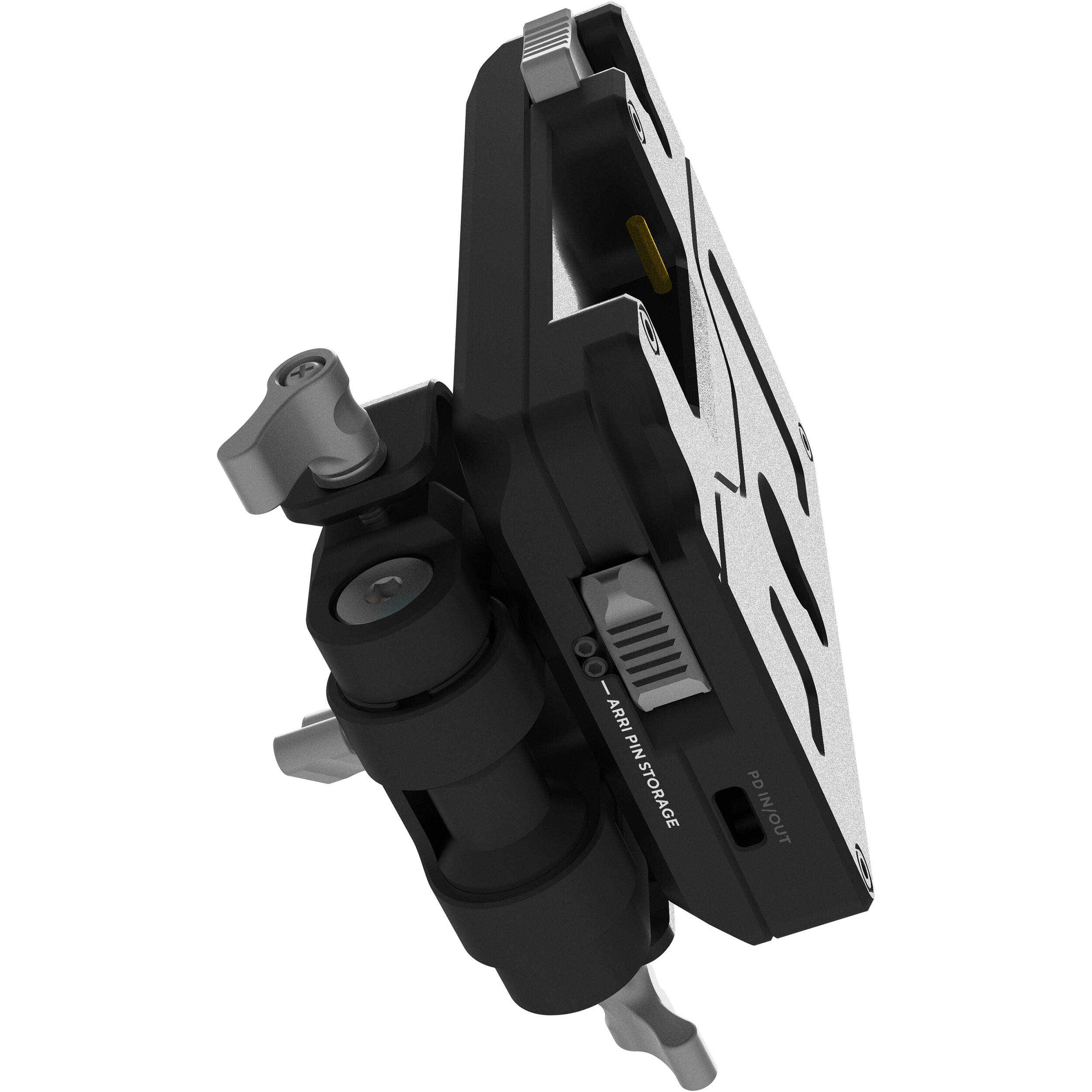 Kondor Blue Pro Gold Mount Battery Plate with Swiveling Rod Block (Raven Black)