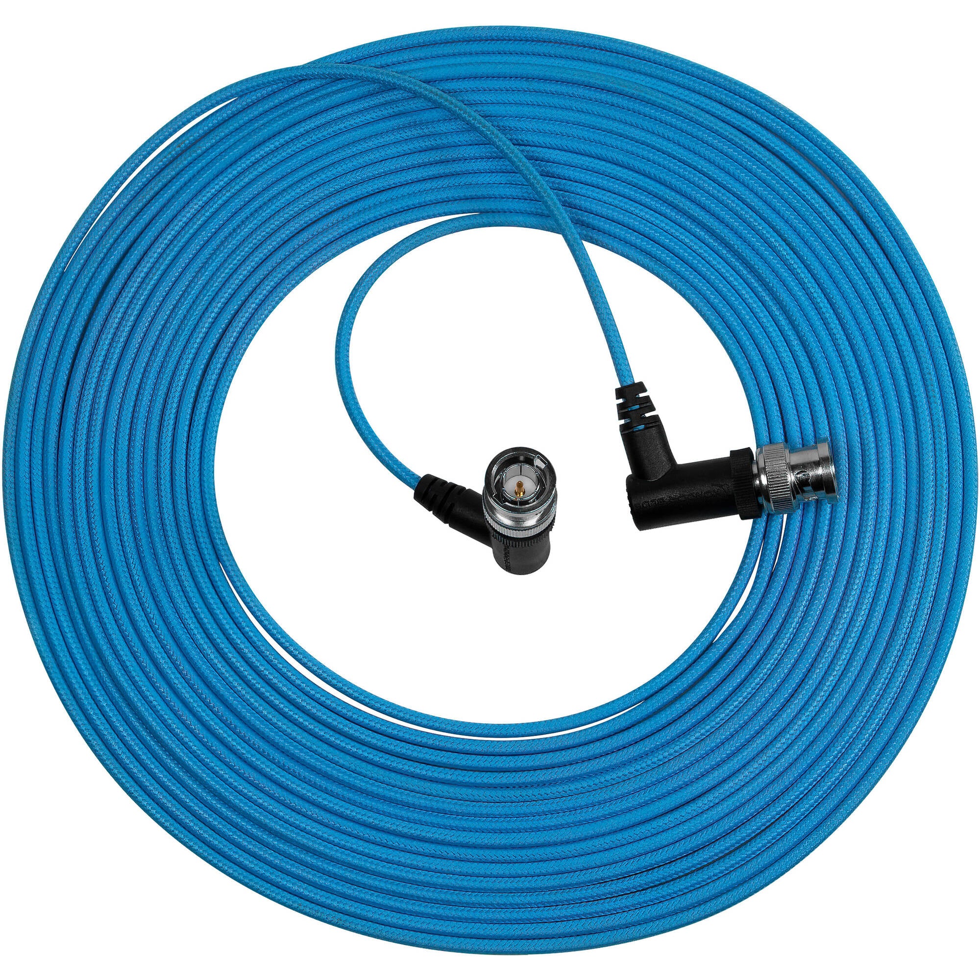 Kondor Blue Ultra Thin 6G SDI Video Cable Right Angle BNC (25ft)