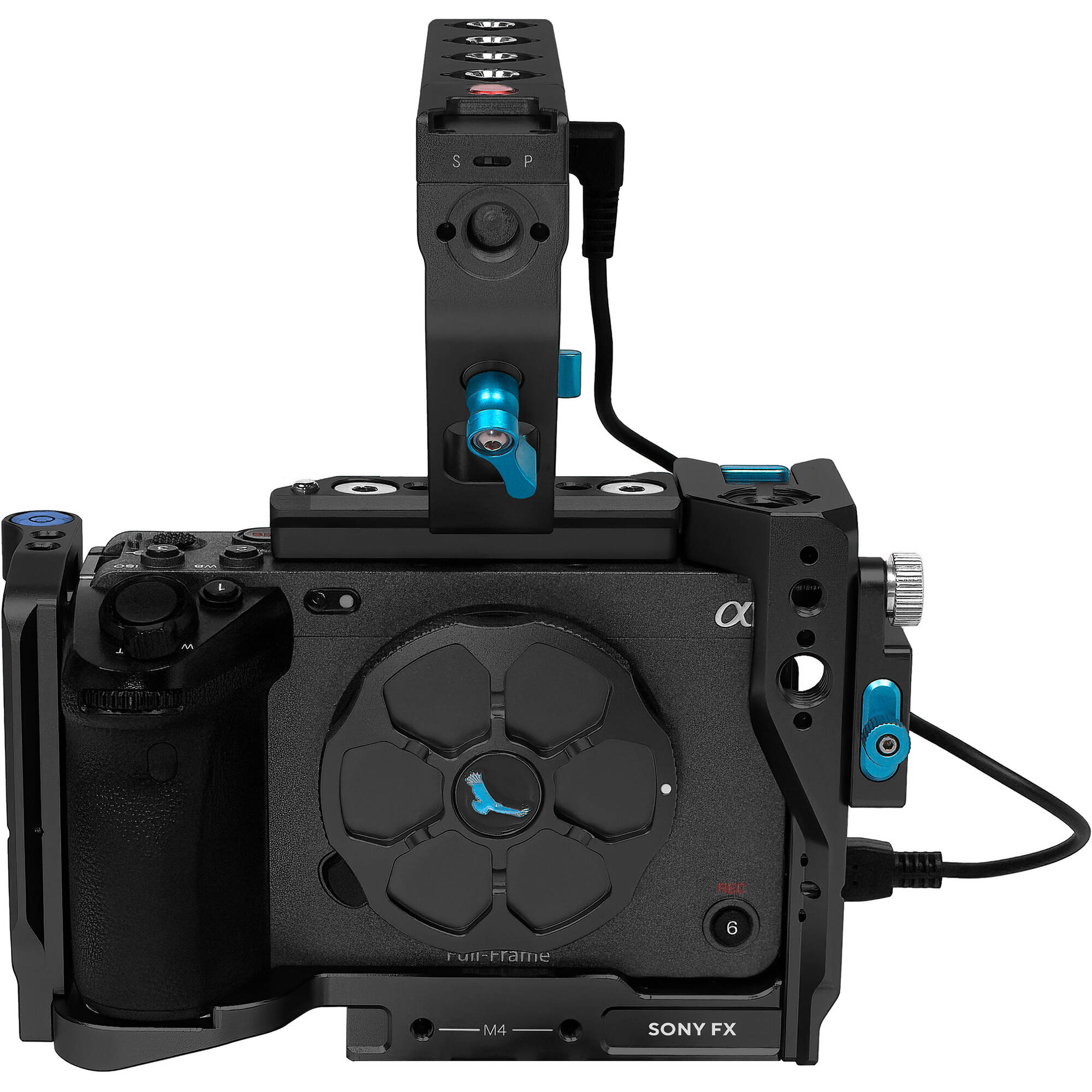 Kondor Blue Sony FX3/FX30 Cage - Black Cage with Trigger Handle